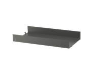 Police String Metal Shelf High Edge 58 x 30, dark grey
