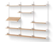 Policová sestava Display Shelf, oak/white