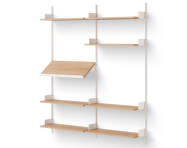 Policová sestava Living Shelf, oak/white