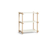Policový systém Woody Column Low, almond white