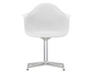 Židle Eames DAL, cotton white/polished aluminum