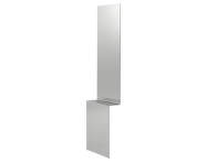 Zrcadlo Pleat, polished steel