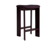 Barová stolička Chisel 30 H65, dark bordeaux lacquered beech / Turf burgundy