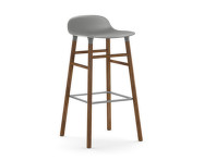 Barová židle Form 75 cm, grey/walnut