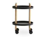 Servírovací stolek Block Table Round, black