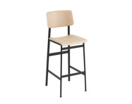 Barová židle Loft 75 cm, black/oak