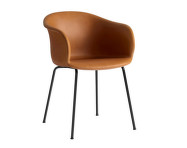 Židle Elefy JH29, leather brown/black