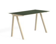 Stůl Copenhague CPH 90, lacquered solid oak/green linoleum