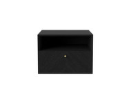 Nástěnná skříňka Luxe 1 drawer small, black stained oak