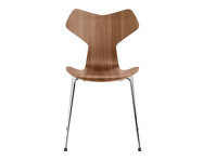 Židle Grand Prix™, walnut / chrom
