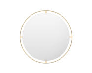 Zrcadlo Nimbus Ø110, polished brass