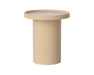 Konferenční stolek Plateau Small, white pigmented lacquered oak
