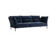 3-místná pohovka Pandarine, reclining armrest, lola navy / maroon red stained solid oak