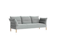 3-místná pohovka Pandarine, reclining armrest, Re-wool 828 / oiled solid oak