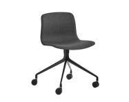 Židle AAC 14, black powder coated aluminium / black, front upholstery Remix 173