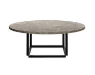 Konferenční stolek Florence Coffee Table Ø90, Gris du Marais marble / black