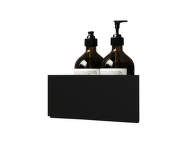 Rohová koupelnová polička Bath Shelf Corner, black