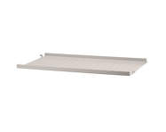 Police String Metal Shelf Low Edge 58 x 30, beige