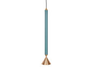 Závěsná lampa Apollo 59, deep sea/polished brass