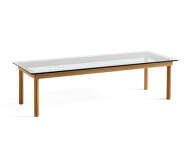 Konferenční stolek Kofi 140x50, oak/clear