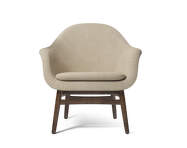 Křeslo Harbour Lounge Chair, dark stained oak/Bouclé 02