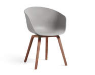 Židle AAC 22 Lacquered Walnut Veneer, concrete grey