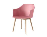 Židle Rely HW76 s područkami, oak/soft pink
