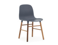 Židle Form, blue/walnut