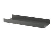 Police String Metal Shelf High Edge 78 x 30, dark grey