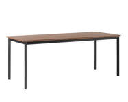Jídelní stůl Drip HW116, black/lacquered walnut