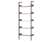 Policová sestava Rombe IF1, anthracite/lacquered walnut