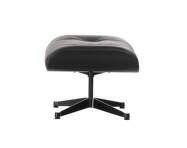 Ottoman Eames Lounge Chestnut Black, Leather Premium F66 nero