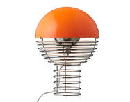Stolní lampa Wire 40, chrome/orange