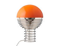 Stolní lampa Wire 30, chrome/orange