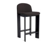 Barová židle Chisel 35 H65, black lacquered oak / Steelcut Trio 383