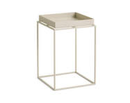 Stolek Tray Table 30x30 High, warm beige