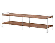 Policová sestava Alima NDS4, chrome / walnut