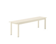 Lavice Linear Steel Bench 170 cm, off white