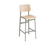 Barová židle Loft 75 cm, dusty green/oak