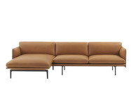 Pohovka Outline Leather Chaise Longue