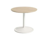 Odkládací stolek Soft Side Table Ø48 x 40 cm, solid oak / off-white