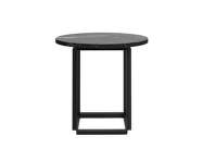 Odkládací stolek Florence Side Table Ø50, black Marquina marble / black