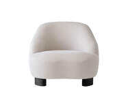 Křeslo Margas LC1, black lacquered oak/Linara Stone 266