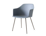 Židle Rely HW33 s područkami, bronzed/light blue