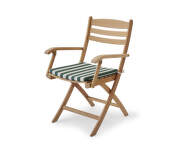 Podsedák Selandia Armchair, light apricot / dark green stripe