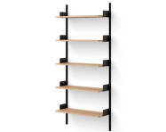 Policová sestava Wall Shelf 1900, oak/black