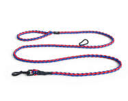 Nastavitelné vodítko Dogs Leash Braided, blue/red