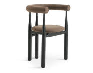 Čalouněná židle Bukowski, black/Wooly Plus 1008