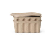 Papírový úložný box Pulp Small, set 2 ks, brown