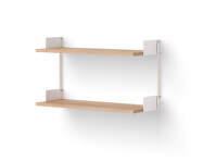 Policová sestava Wall Shelf 450, oak/white